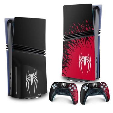 Imagem de Adesivo Compatível PS5 Pro Skin Vertical Spider-Man Homem Aranha 2 Edi