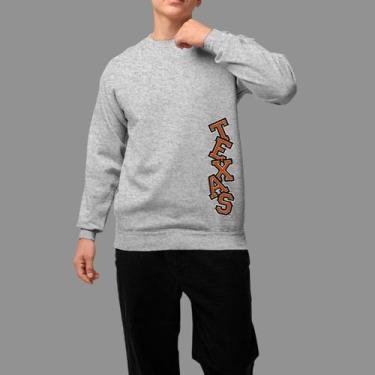 Imagem de Moletom Gola Careca Basico Moda De Country confortável Inverno Blusa D