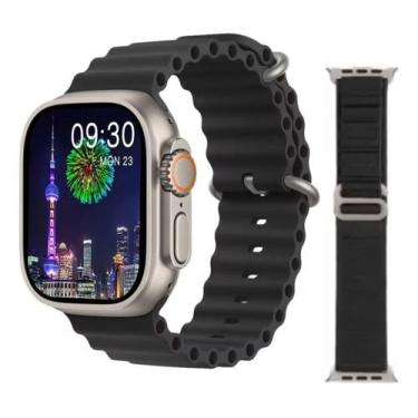 Imagem de Smartwatch Digital Relógio Inteligente Hw9 Ultra 9 Max Preto Gps Nfc T