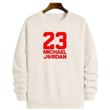 Imagem de Blusa Moletom Gola Basquete 23 Michael MJ Buullss Basketball - Loja Wh