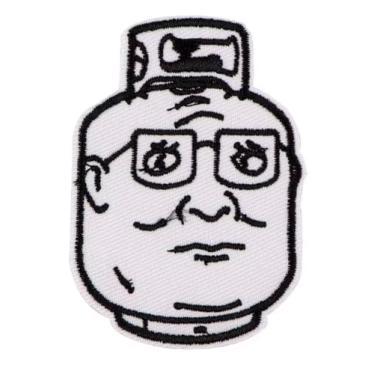 Imagem de King of The Hill Hank Tanque de propano Bobby Peggy desenho animado comédia programa de TV 7 cm aplique de ferro para roupas