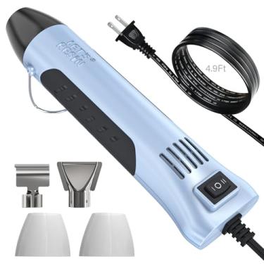Imagem de LET'S RESIN Pistola De Calor De Resina Let'S Para Resina, Pistola De Calor De Aquecimento Rápido De 350 W Com Temperatura Dupla (482 ° F ~ 752 ° F) Com 3 Bicos E 2 Capas De Silicone, Pistola De Calo