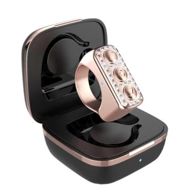 Imagem de Anel de Rolagem Remota Bluetooth Page Turner Controle Remoto do Obturador da Câmera Com Caixa de Carregamento Câmera Remota Recarregável para Android OS Phone Tablet (Rosa rosa)