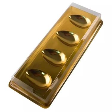 Imagem de Caixa Para Kit Degustação Dourado Bwb - Embalagem Para Mini 4 Ovos de Páscoa 50g - Cód. 14340 (30)