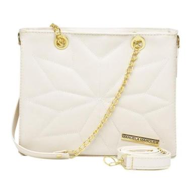 Imagem de Bolsa Feminina  Transversal Alça Corrente  Moda - Manuela Marques, Mar
