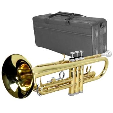 Imagem de Trompete Laqueado Afinação Bb Si Bemol com Case