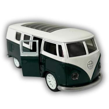 Imagem de  Kombi Corujinha Antiga Carrinho Clássico Miniatura Carro Fricção - Al