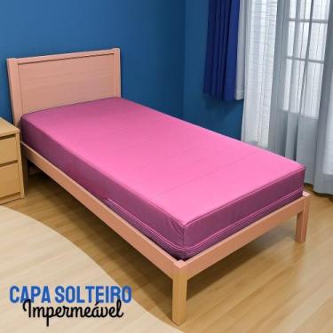 Imagem de Capa Colchao Solteiro Impermeavel Varias Medidas - Coloridas - Miranda