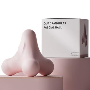 Imagem de Bolas quadrangulares de massagem de fisioterapia, para liberação miofascial, tecido profundo de ponto de gatilho, bola de massagem para fascite plantar, recuperação para fitness, mobilidade