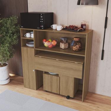 Imagem de Armário Lateral com Mesa Dobrável Berlim