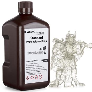 Imagem de Resina de impressora 3D elegoo Standard 405nm Fotopolímero 2kg