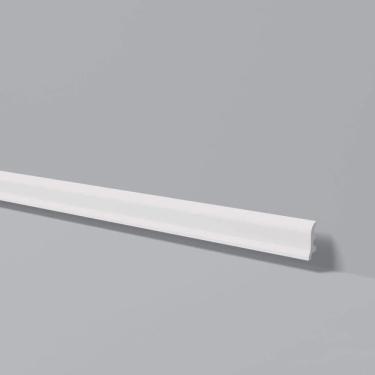 Imagem de Kit c/5 barras Rodapé gart de Poliestireno FL3 17mmx6cm Metro Linear 12,2m