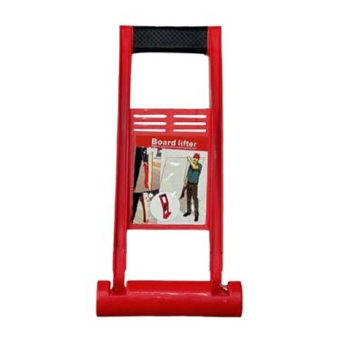 Imagem de ＡＷＨＡＯ Drywall transportador de compensado de madeira de elevação do painel de ferramentas de ferramenta elevador e mover de transporte para placas de gesso, Vermelho