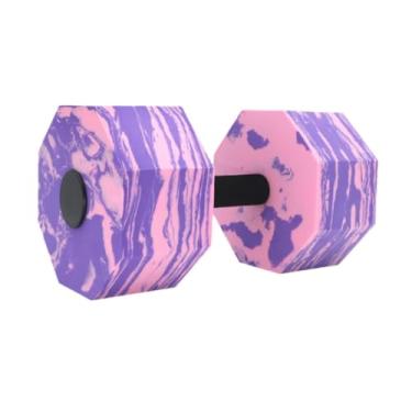 Imagem de Dynwave Peso da água para exercícios de piscina para natação, exercícios, exercícios equipamentos, EVA espuma de água halteres aeróbicos de água para homens, Roxo Rosa