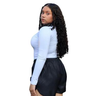 Imagem de short tactel feminino plus size shortinho shorts juvenil menina bermud