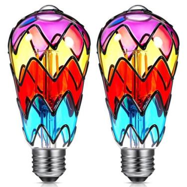 Imagem de Lâmpada LED Baquler Stained Glass E26 3,5 W 120 V 2 unidades