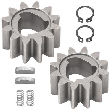 Imagem de KINTLE 42661-VE2-800 Kit de engrenagens de roda de tração de 12 dentes compatível com cortador H-onda inclui 42661-VE2-800 engrenagens 42672-VE2-800 chaves molas e clipes, serve para HRM215 HRB215