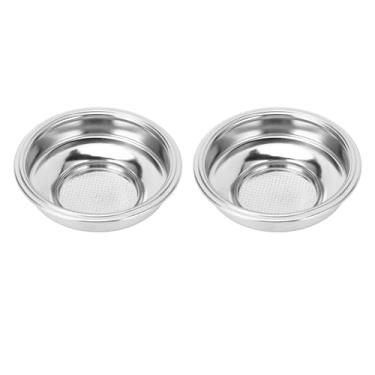 Imagem de Cesta de filtro de café de aço inoxidável de 58 mm, filtro de camada dupla de dose única para cabo de máquina de café