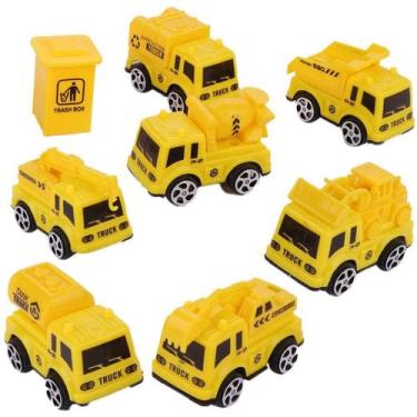 Imagem de 7 Caminhão Fricção Construção Limpeza Abastecimento Miniatur - P&D