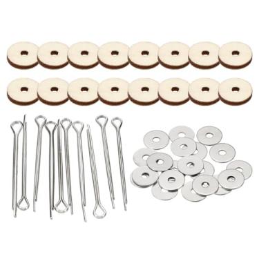 Imagem de PATIKIL Juntas de boneca de 12 mm, conjunto de 8 conectores removíveis de contrapino e bandeja de fibra para membros de urso fazendo cabeça acessórios de artesanato DIY