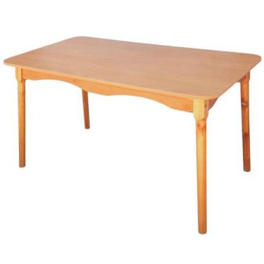 Imagem de Mesa De Jantar Colonial Brisa 137x80cm Rústica em Madeira com Tampo em