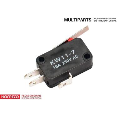 Imagem de Micro Chave Interruptor Kw11-7-3 16A Haste 60Mm Aquecedor