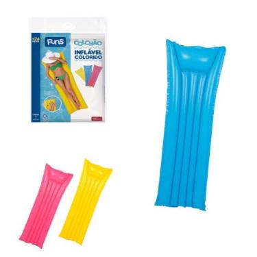 Imagem de Colchão Inflável para Piscina, 183x69cm, Cores Sortidas, Verão