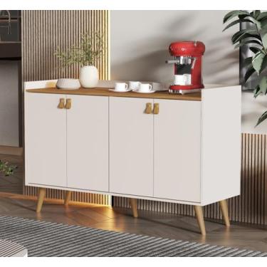 Imagem de Aparador Cantinho do Café Lulu Buffet 4 Portas Decoração - Várias Core