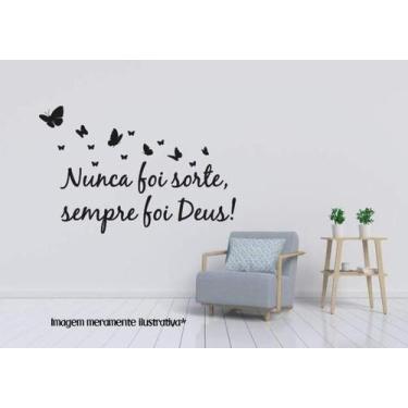 Imagem de Adesivo De Parede Sempre Foi Deus - Lojinha Da Luc Adesivos