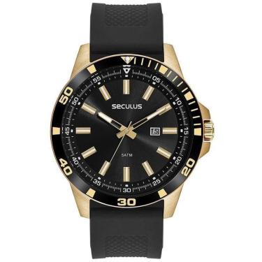 Imagem de Relógio Seculus Analógico Silicone Masculino-Masculino