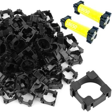 Imagem de Suporte de célula de bateria de lítio 18650 120 peças, suporte de bateria de plástico, caixa de armazenamento de bateria, placa de proteção, mini suporte de bateria cilíndrica para bateria fixa DIY