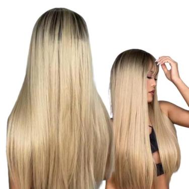 Imagem de Peruca Lace Com Franja Super Natural 70cm Longa Orgânica Premium - bbl