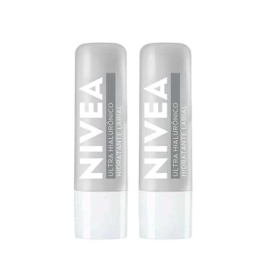 Imagem de Kit Hidratante Labial Nivea Ultra Hialurônico 5,2g - 2 Unidades