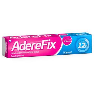 Imagem de ADEREFIX CREME FIXADOR DE PROTESE DENTARIA ORIGINAL 68G 12 horas