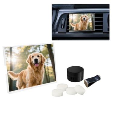 Imagem de ORIESSE Clipe de ventilação para moldura de carro, fotos personalizáveis e clipe de ventilação de fragrância, acessórios de painel de carro para mulheres e amantes