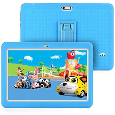 Imagem de Tablet para crianças, Tagital T10K Kids Tablet 2GB RAM 32GB ROM Android 10,10.1 cm Display com WiFi, Bluetooth, modo infantil pré-instalado, tablet Android WiFi (versão 2021) (azul), toque