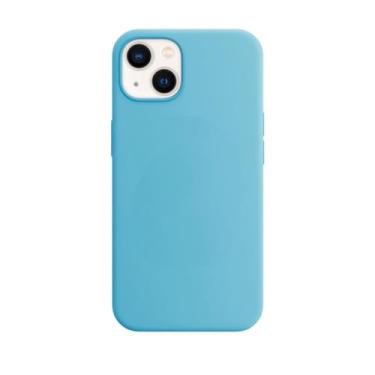 Imagem de Capinhas de Silicone Compativel Com Iphone Case Aveludada Premium Todos os Modelos (Azul, IP-15)