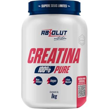 Imagem de Absolut Nutrition, Creatina em pó monohidratada, 100% pura, sem sabor, importada, 1 Kilo