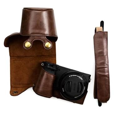 Imagem de Capa protetora Kinokoo para Sony A6400 e capa de câmera de lente 16-50 mm Sony a6400, coffee