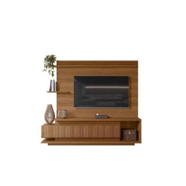 Imagem de Estante Home Para TV 70 Polegadas 210cm Istambul Lukaliam Jequitibá Ri