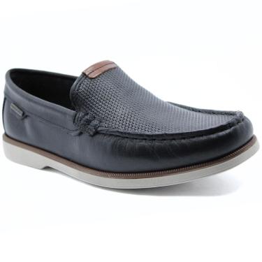 Imagem de Mocassim Couro Pegada Pull UP 141901 Masculino - Preto