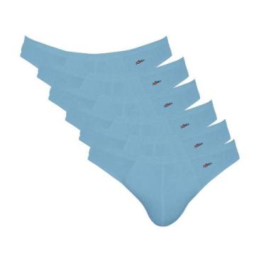 Imagem de 6 Cuecas Tradicional Básica Modelo Slip Light Zorba Em Cotton Algodão,