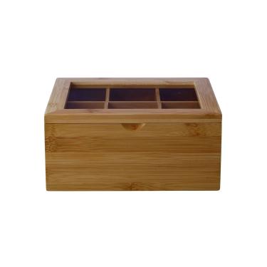 Imagem de Caixa Porta Chá Bamboozled em Bambu 10x21x16cm Kenya