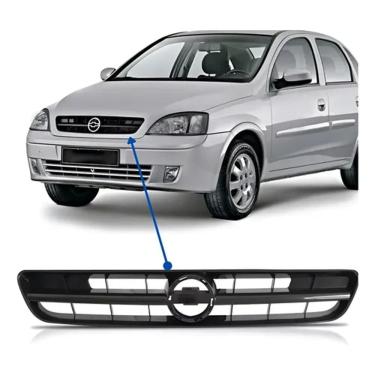 Imagem de Grade Frontal Radiador Corsa Montana  2003 2004 2005 2006 2007 Preta
