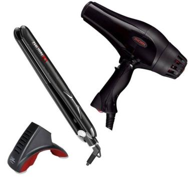 Imagem de Secador Ergo Fire 2000W 220V+ Prancha X1 250º Zhorn+ Suporte