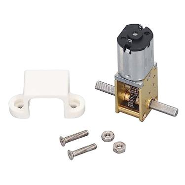 Imagem de DC Gear Motor 34RPM Eixo Duplo Gear Redução de Velocide Motor Alta Eficiência Todo o Metal Gear Escovado DC Motor para Carro Inteligente Robô Forno Máquina de lavar roupa DC3V