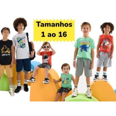 Imagem de Kit 6 Peças Juvenil Masculino Verão 10 a 16 - Cleomara, 10, Masculino,