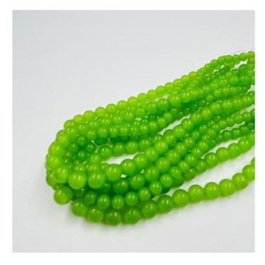 Imagem de Fio de Pedras 6mm 69un Esfera Olho de Gato Verde Claro Arte - Macall