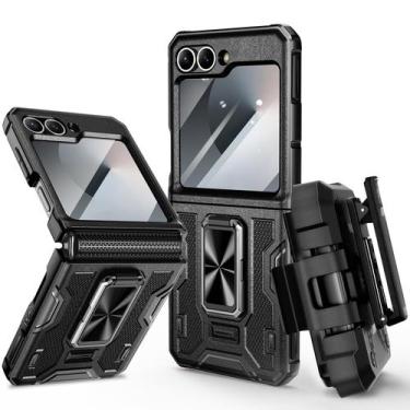 Imagem de Capa VEGO para Samsung Galaxy Z Flip 6 5G com acessórios - preta