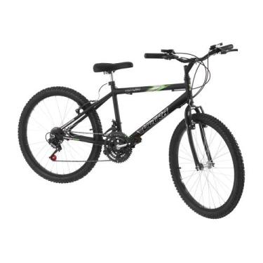 Imagem de Bicicleta Ultra Bikes Aro 24 18 Marchas Preto Fosco Pro Tork - BM24-01